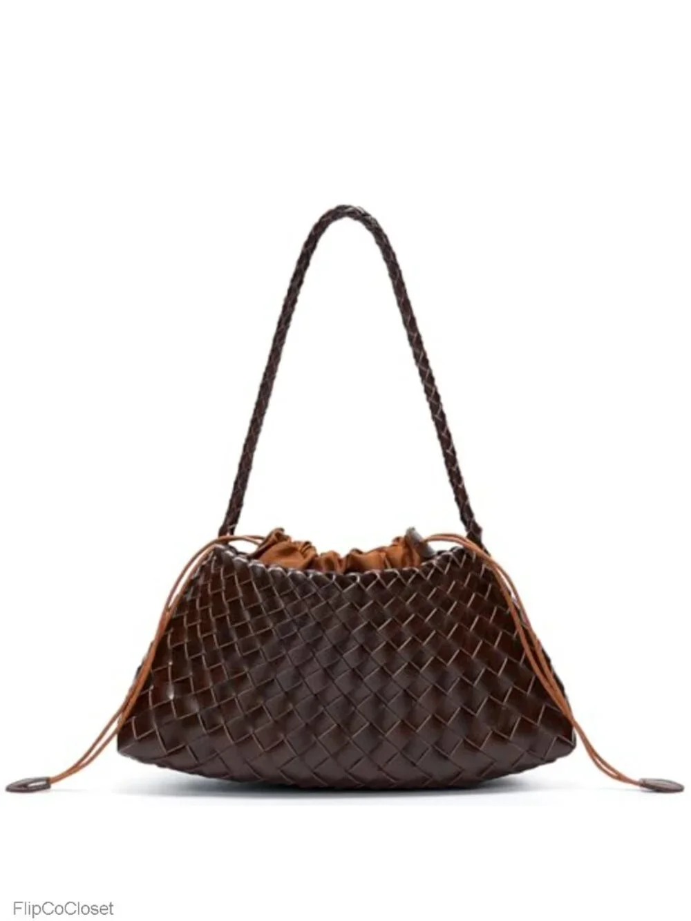 Woven Vegan Leather Underarm Shoulder Hobo Bag for Women